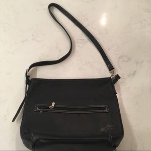 Roots Classic Tote with adjustable strap, EUC